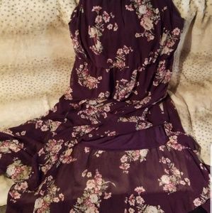Purple torrid chiffon maxi dress